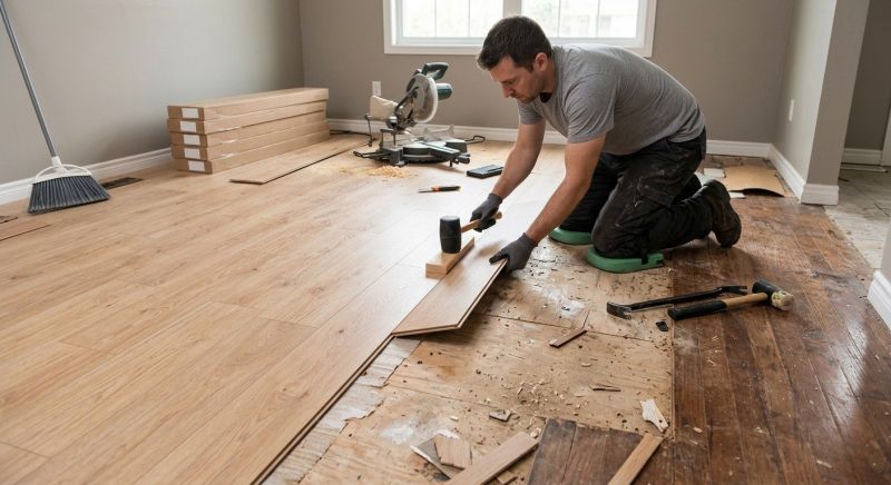 Laminate Floor Replacement in Malden, MA