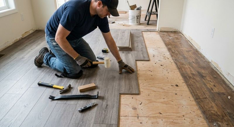 Laminate Floor Replacement in Medford, MA