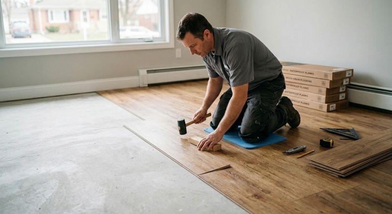 Linoleum Floor Installation in Dracut, MA