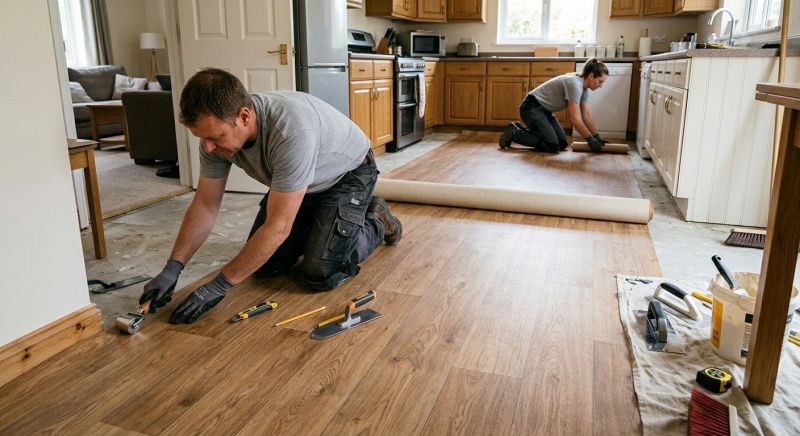 Linoleum Floor Installation in Methuen, MA