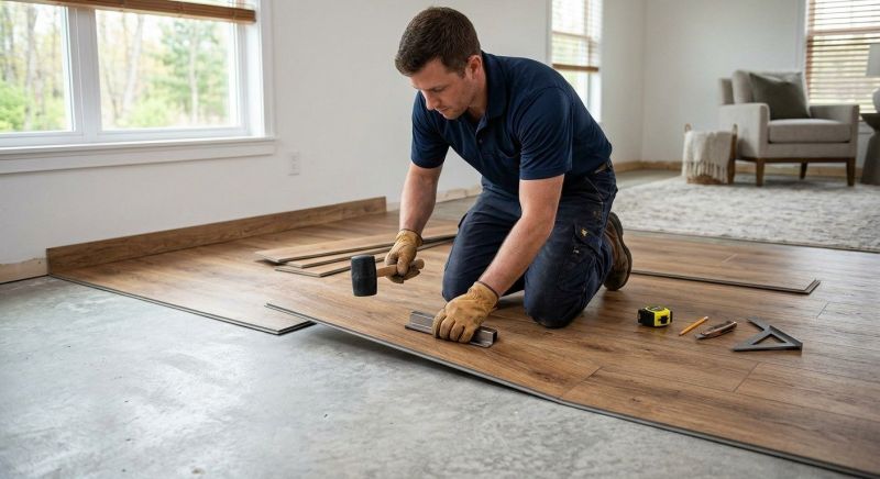 Luxury Vinyl Tile Installation in Acton, MA