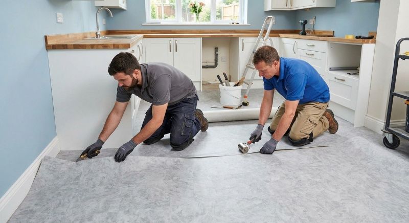 Sheet Linoleum Installation in Methuen, MA
