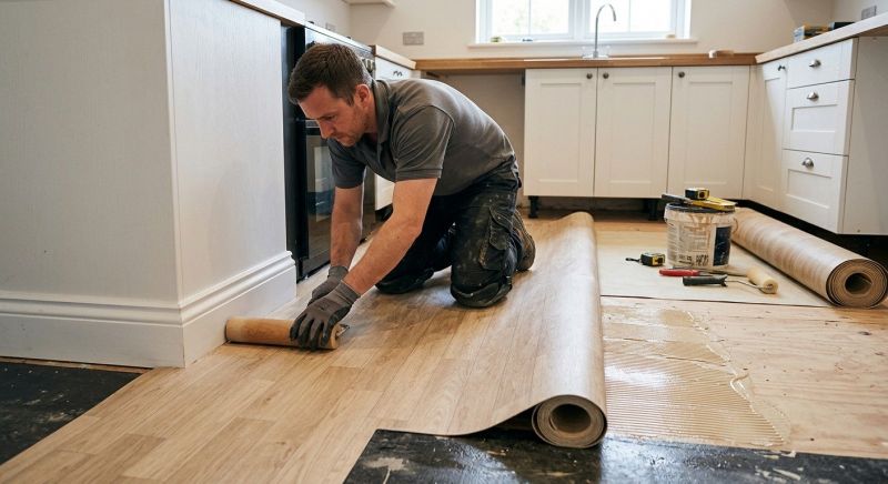 Sheet Linoleum Installation in Sandown, NH