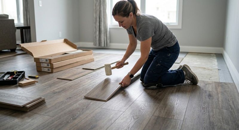 Vinyl Plank Floor Installation in Methuen, MA